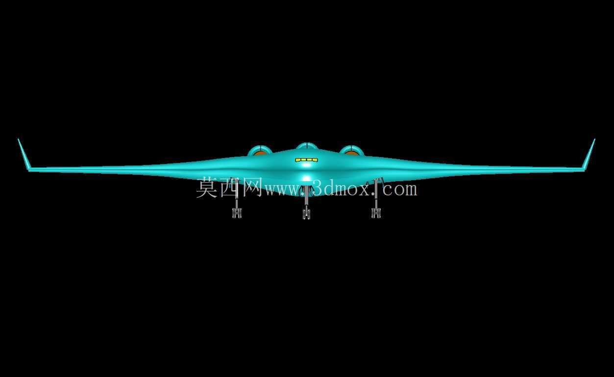 NASA-波音混合翼体 (BWB) 实体装配模型