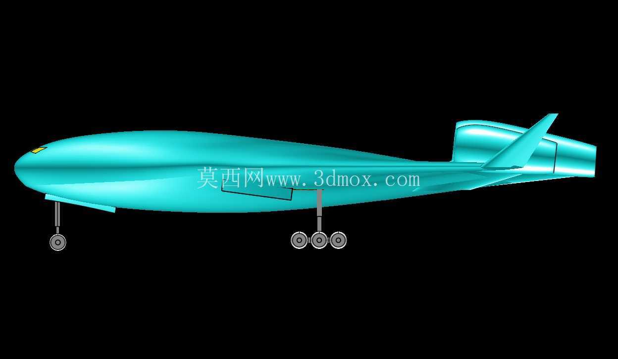 NASA-波音混合翼体 (BWB) 实体装配模型