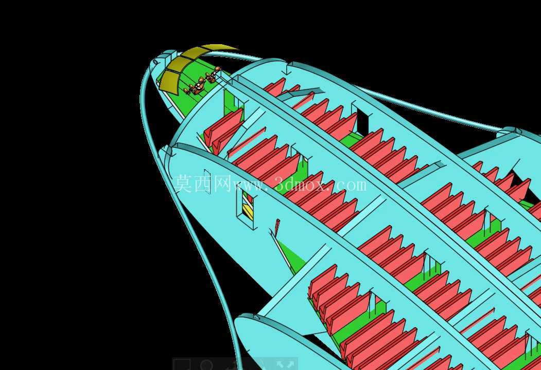 NASA-波音混合翼体 (BWB) 实体装配模型