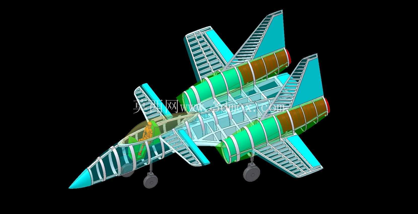 波兰PZL-230天蝎座攻击机概念实体组装模型