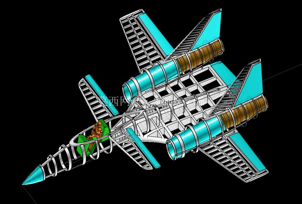 波兰PZL-230天蝎座攻击机概念实体组装模型