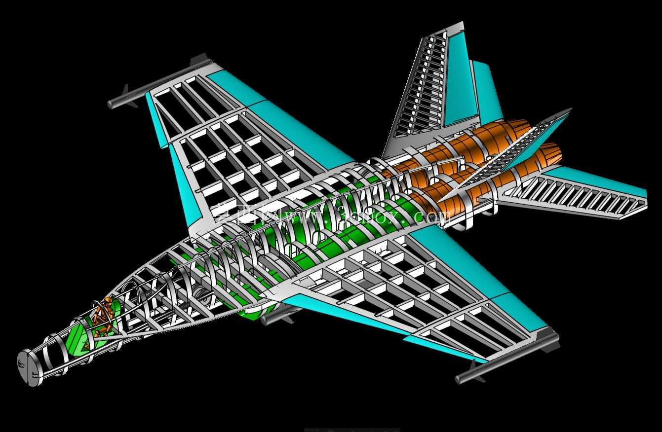 美国海军F-18E战斗机/攻击机实体组装模型