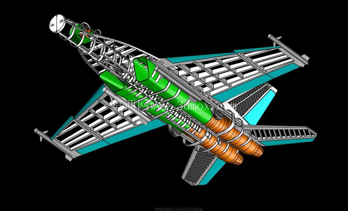美国海军F-18E战斗机/攻击机实体组装模型
