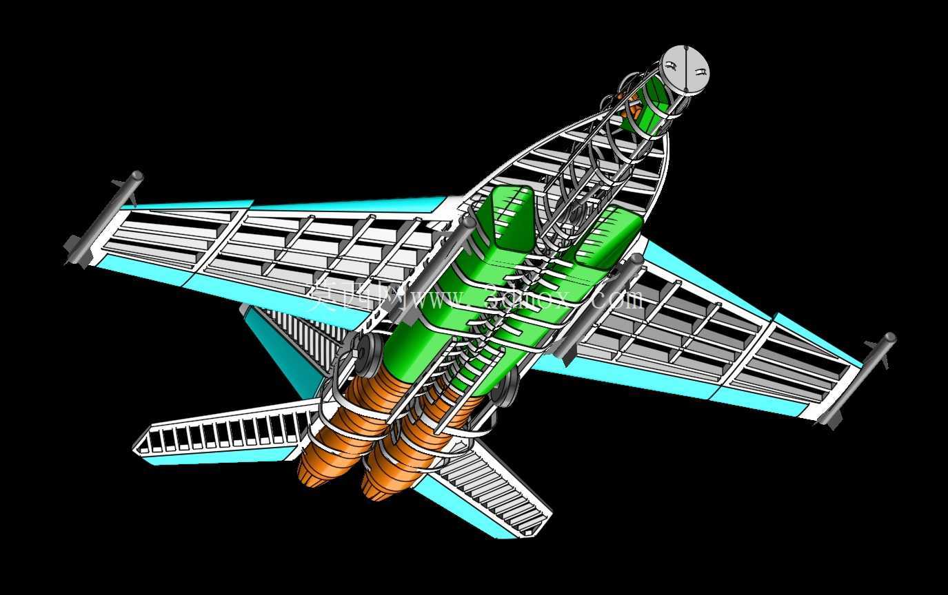 美国海军F-18E战斗机/攻击机实体组装模型