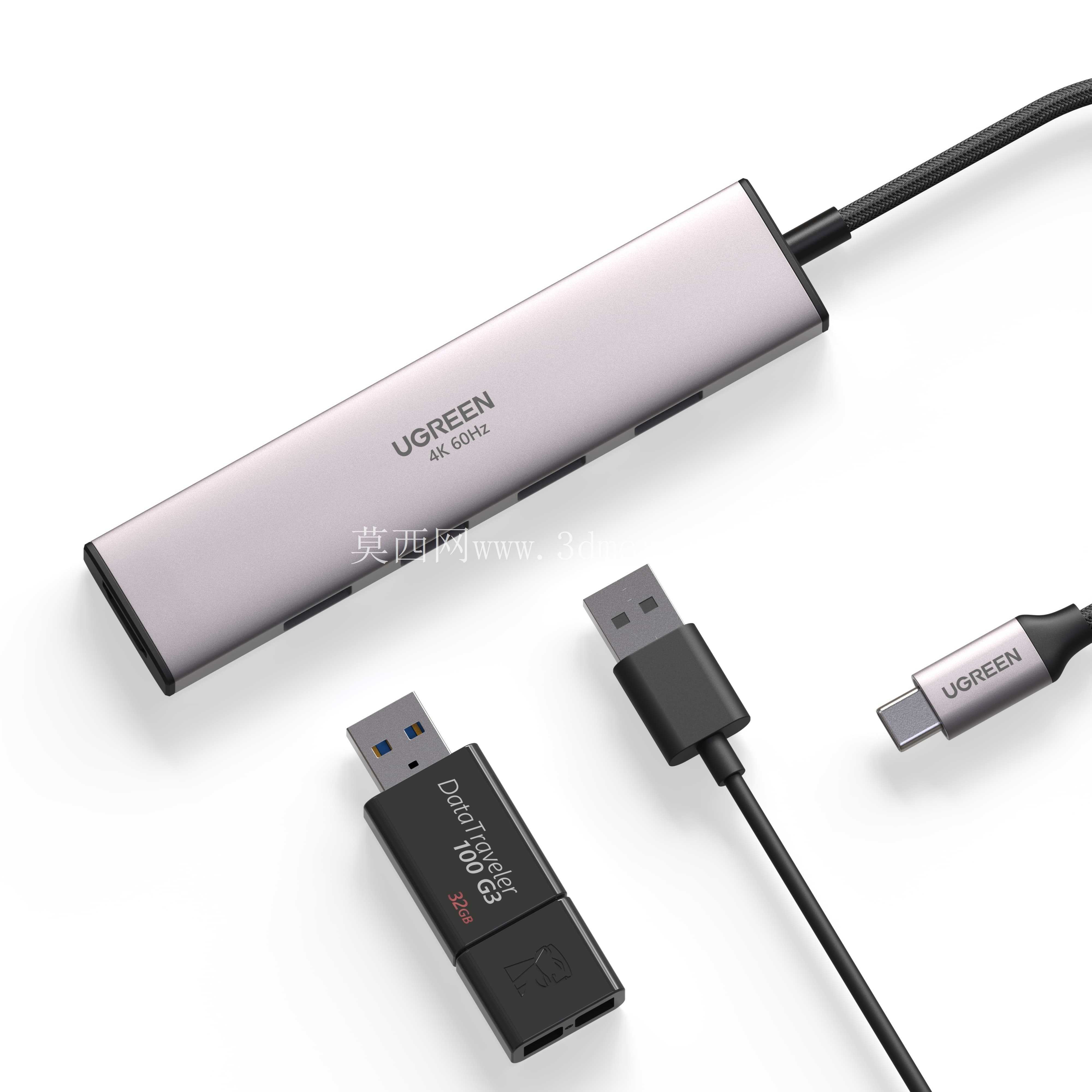 UGREEN-USB ������ CM478 + KINGSTON 100 G3