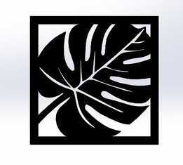 QUADRO DECORATIVO FOLHA DE AD��O