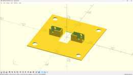 OPENSCAD 安装传感器