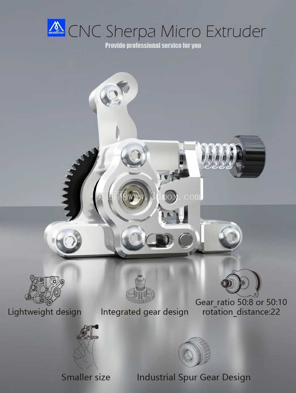 Mellow CNC Sherpa 微型挤出机