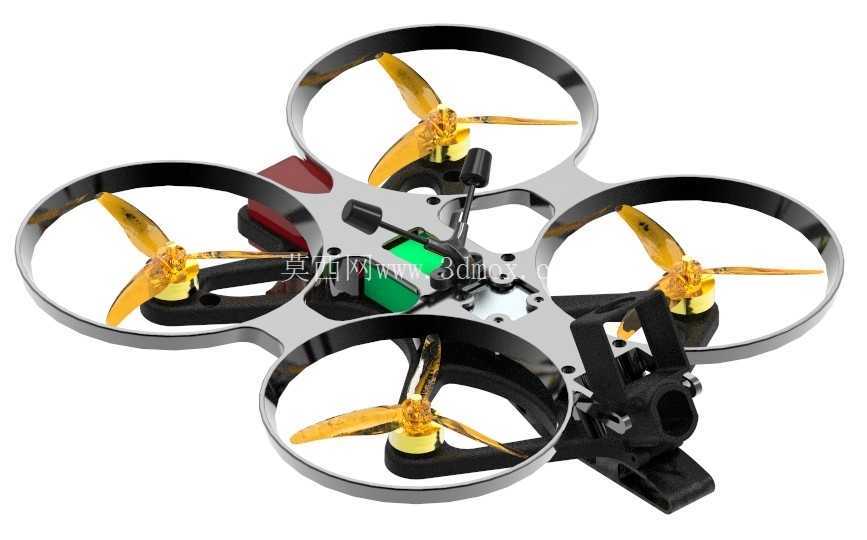 5 英寸管道式电影 FPV 无人机,配备 DJI O4 Pro 和 Action 2 支架,3D 打印
