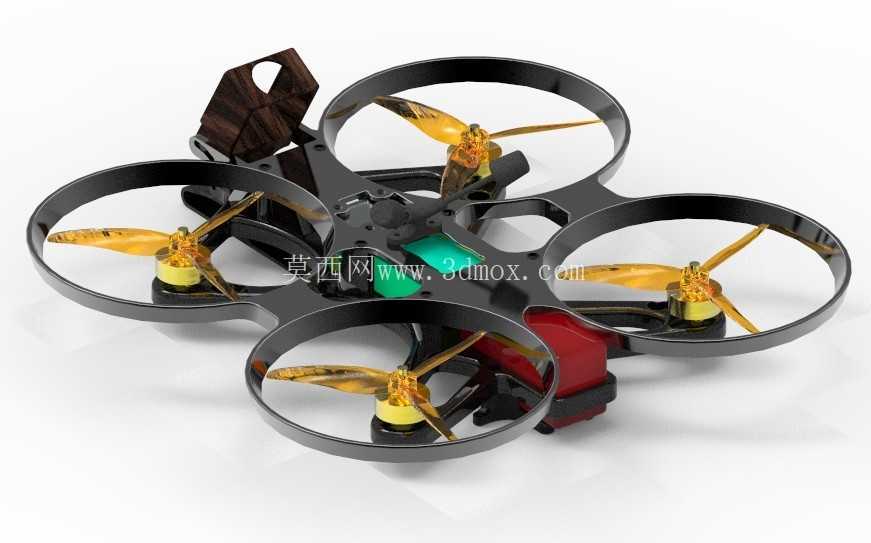 5 英寸管道式电影 FPV 无人机,配备 DJI O4 Pro 和 Action 2 支架,3D 打印