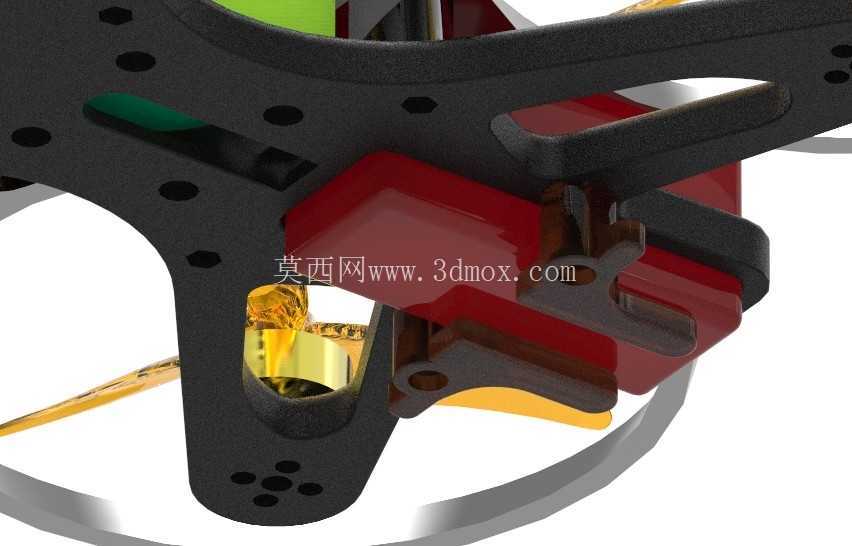 5 英寸管道式电影 FPV 无人机,配备 DJI O4 Pro 和 Action 2 支架,3D 打印