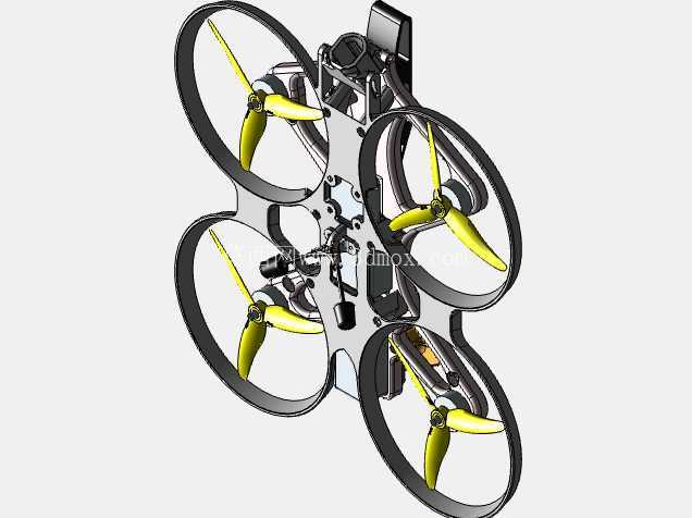 5 英寸管道式电影 FPV 无人机,配备 DJI O4 Pro 和 Action 2 支架,3D 打印
