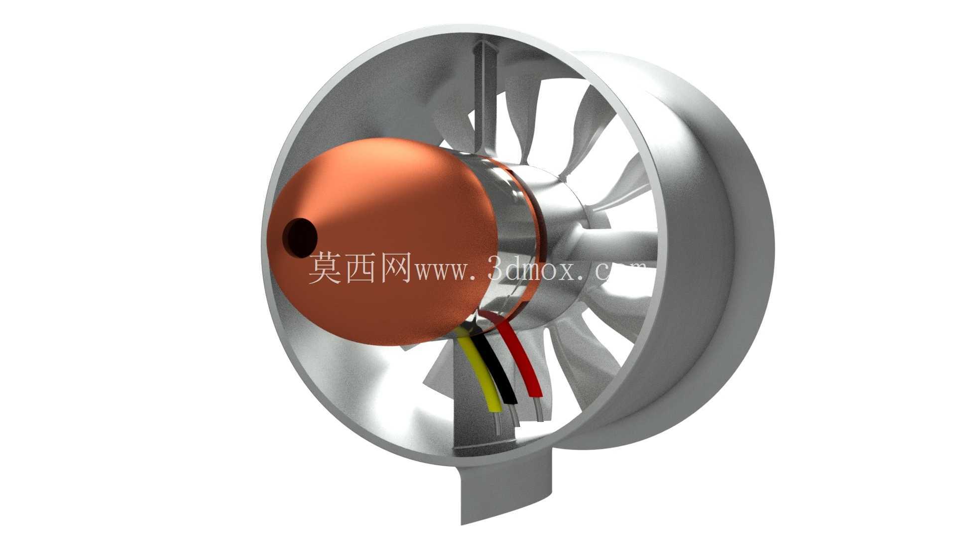 用于 3d 打印的 12 刀片 64mm EDF