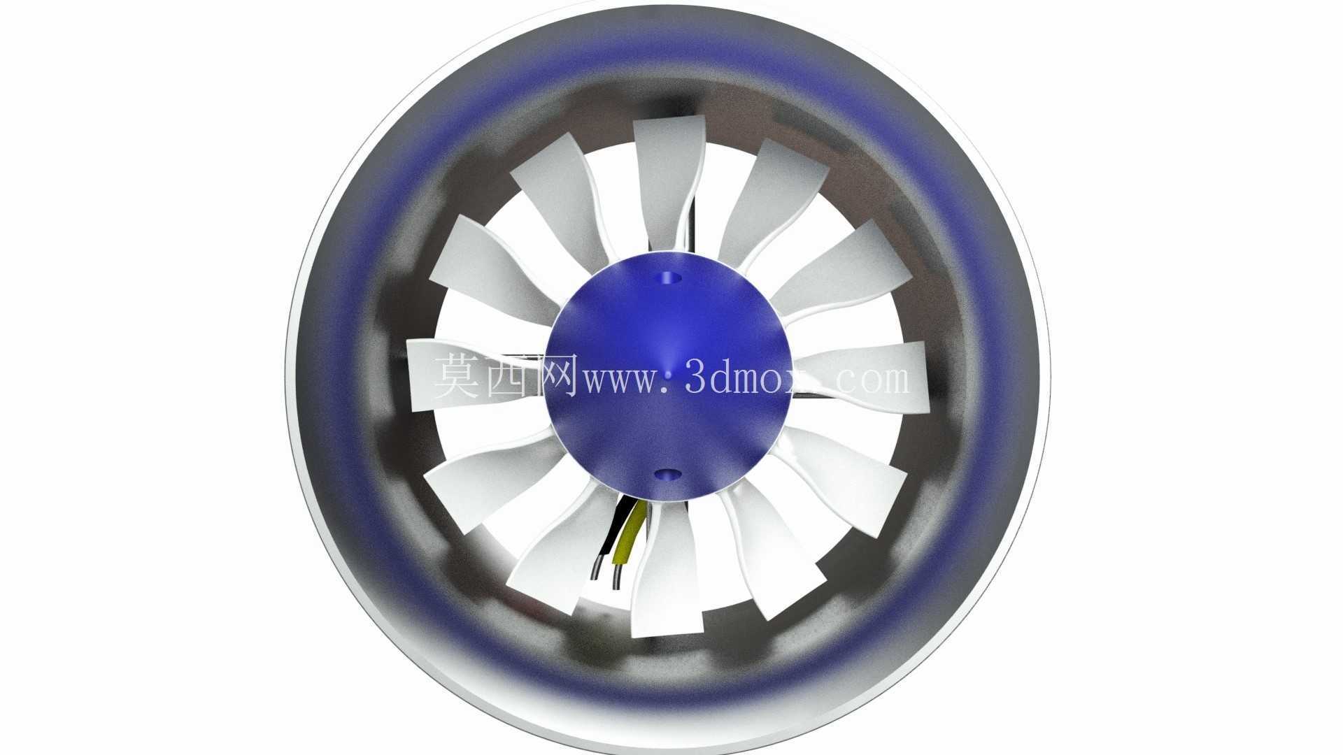 用于 3d 打印的 12 刀片 64mm EDF