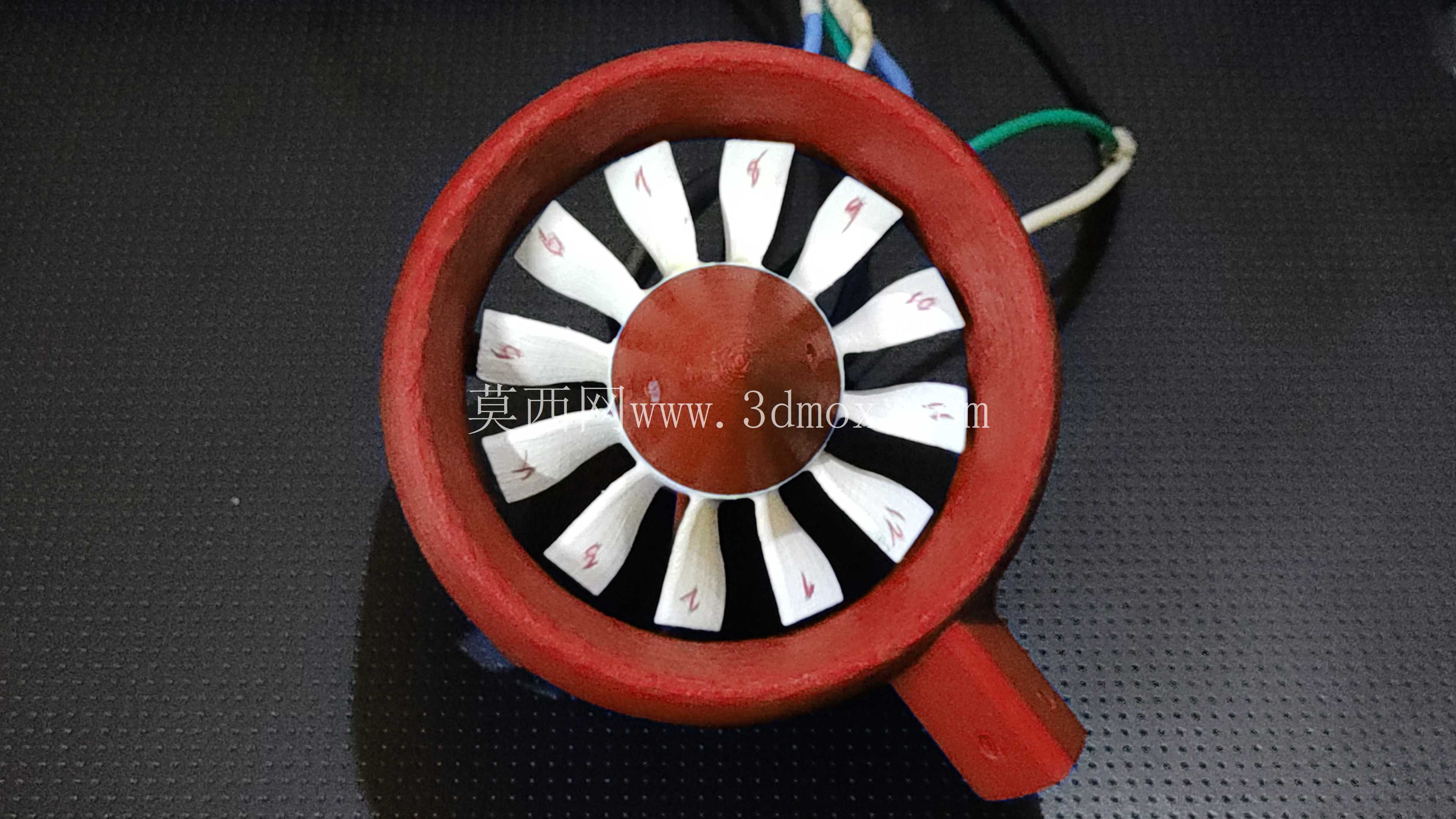 用于 3d 打印的 12 刀片 64mm EDF