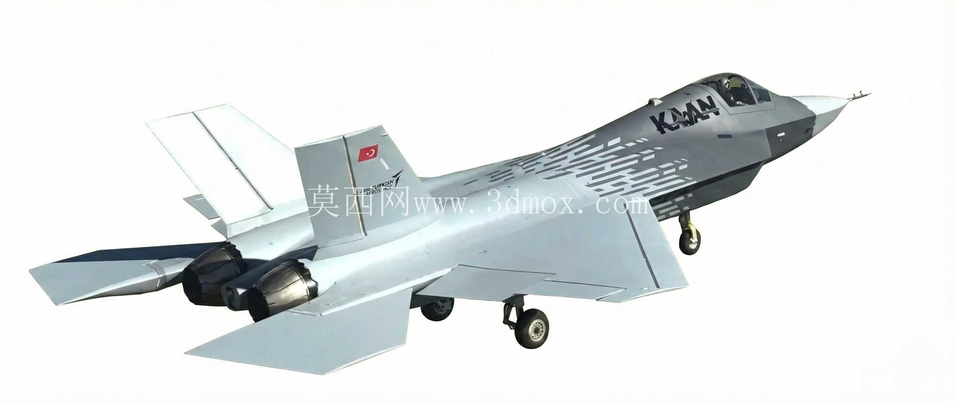 TAI TF-X KAAN 土耳其战斗机(Milli Muharip U?ak - Türk Sava? U?a??)- STL