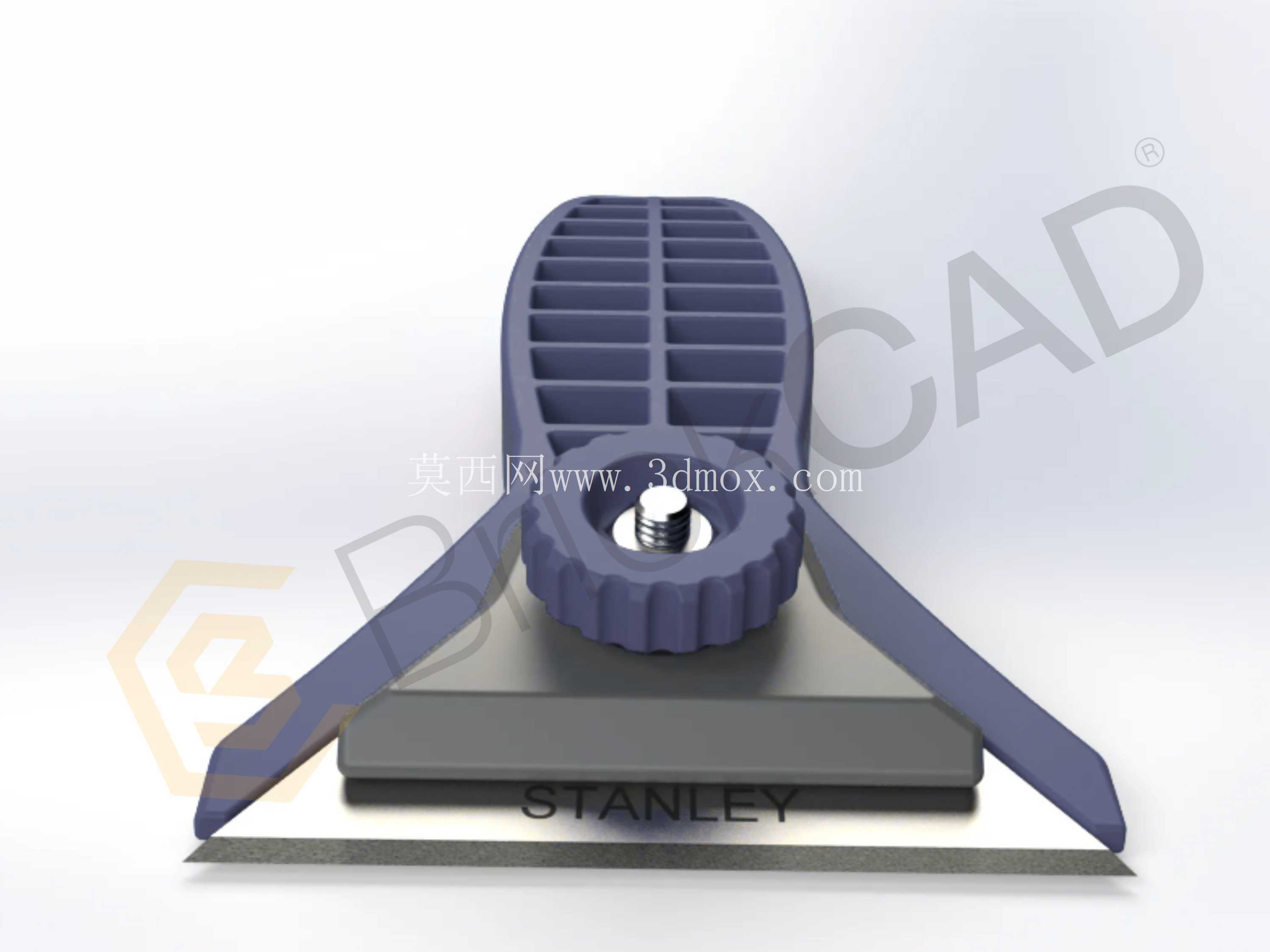 用于 3D 打印机床清洁的模块化刮刀 - 与 Stanley 刀片兼容 & 可打印刀片 | SolidWorks CAD 模型
