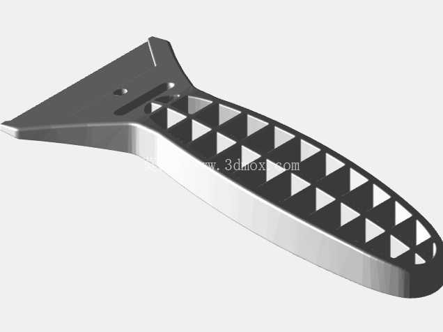 用于 3D 打印机床清洁的模块化刮刀 - 与 Stanley 刀片兼容 & 可打印刀片 | SolidWorks CAD 模型