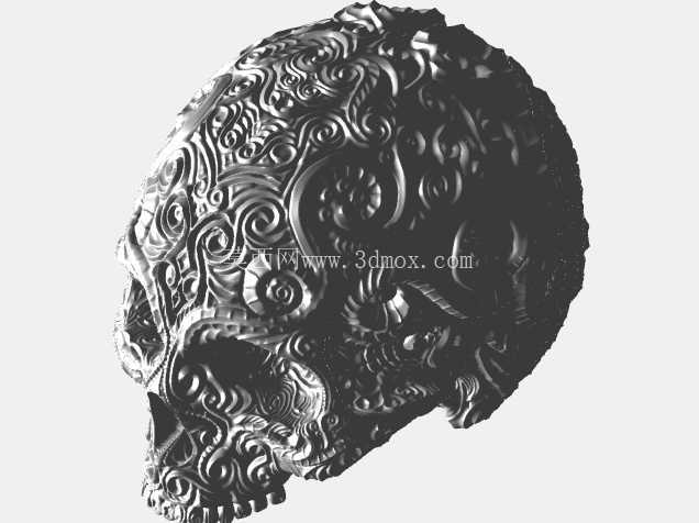 Caelum Ornate:复杂的巴洛克漩涡\u0026 花丝头骨雕塑
