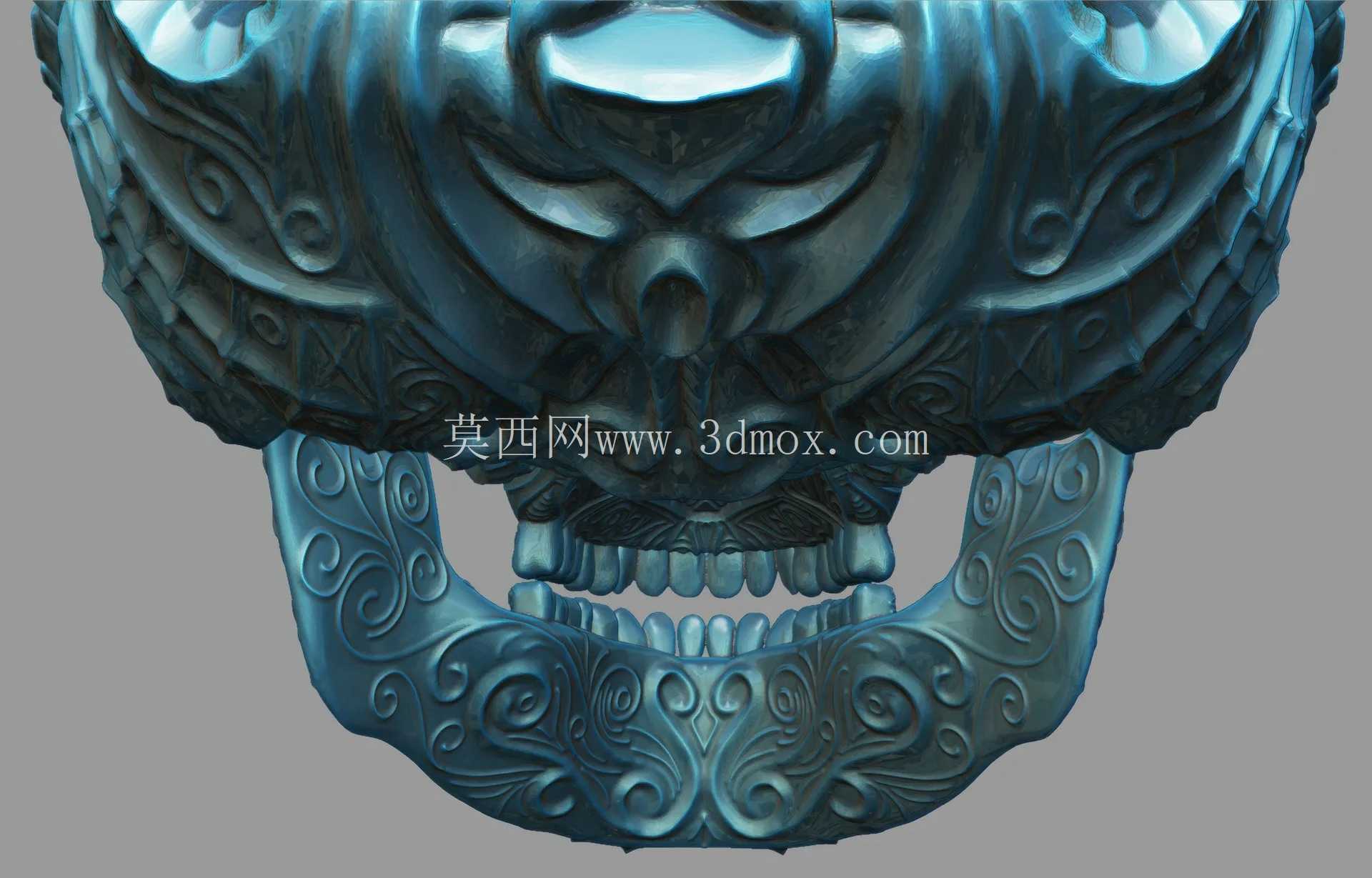 Caelum Ornate:复杂的巴洛克漩涡\u0026 花丝头骨雕塑