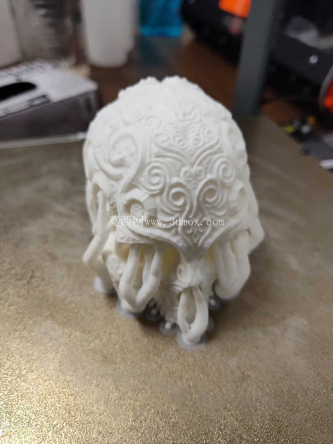 Caelum Ornate:复杂的巴洛克漩涡\u0026 花丝头骨雕塑