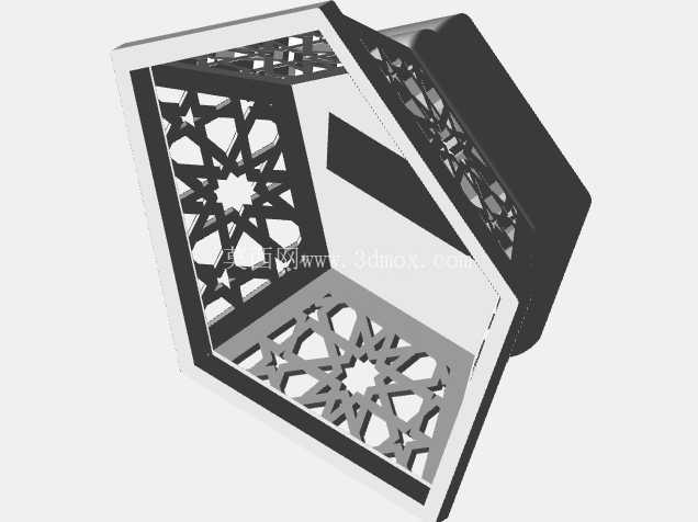 斋月新月 – 3D 可打印 CAD 模型 | SolidWorks 伊斯兰装饰设计