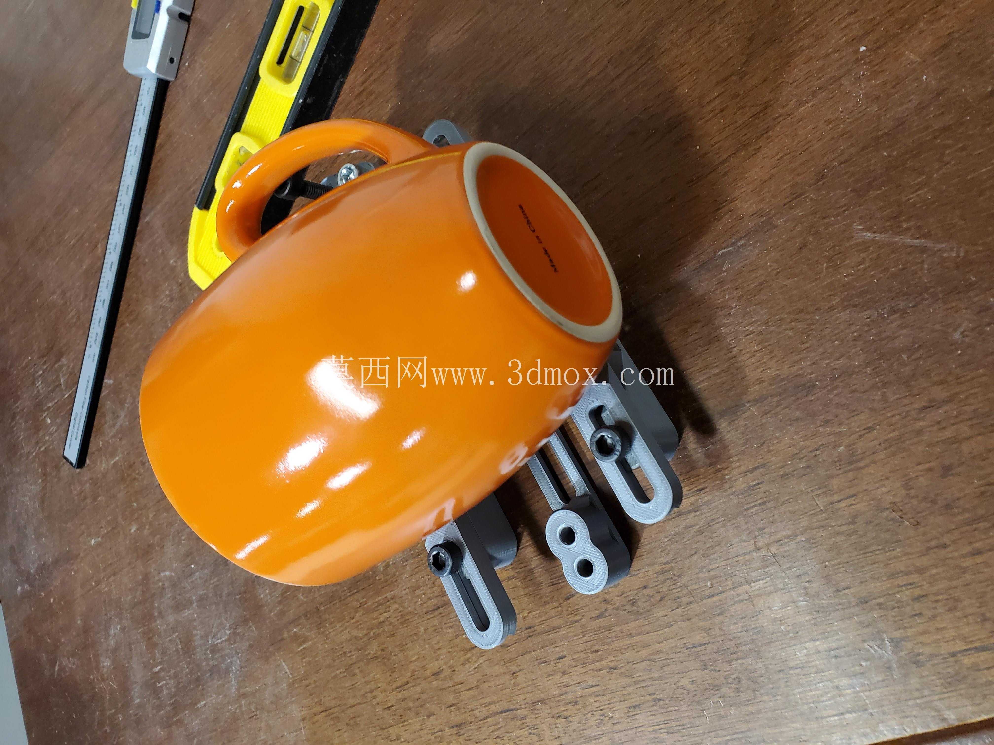 可调节圆筒物体支架定位夹具