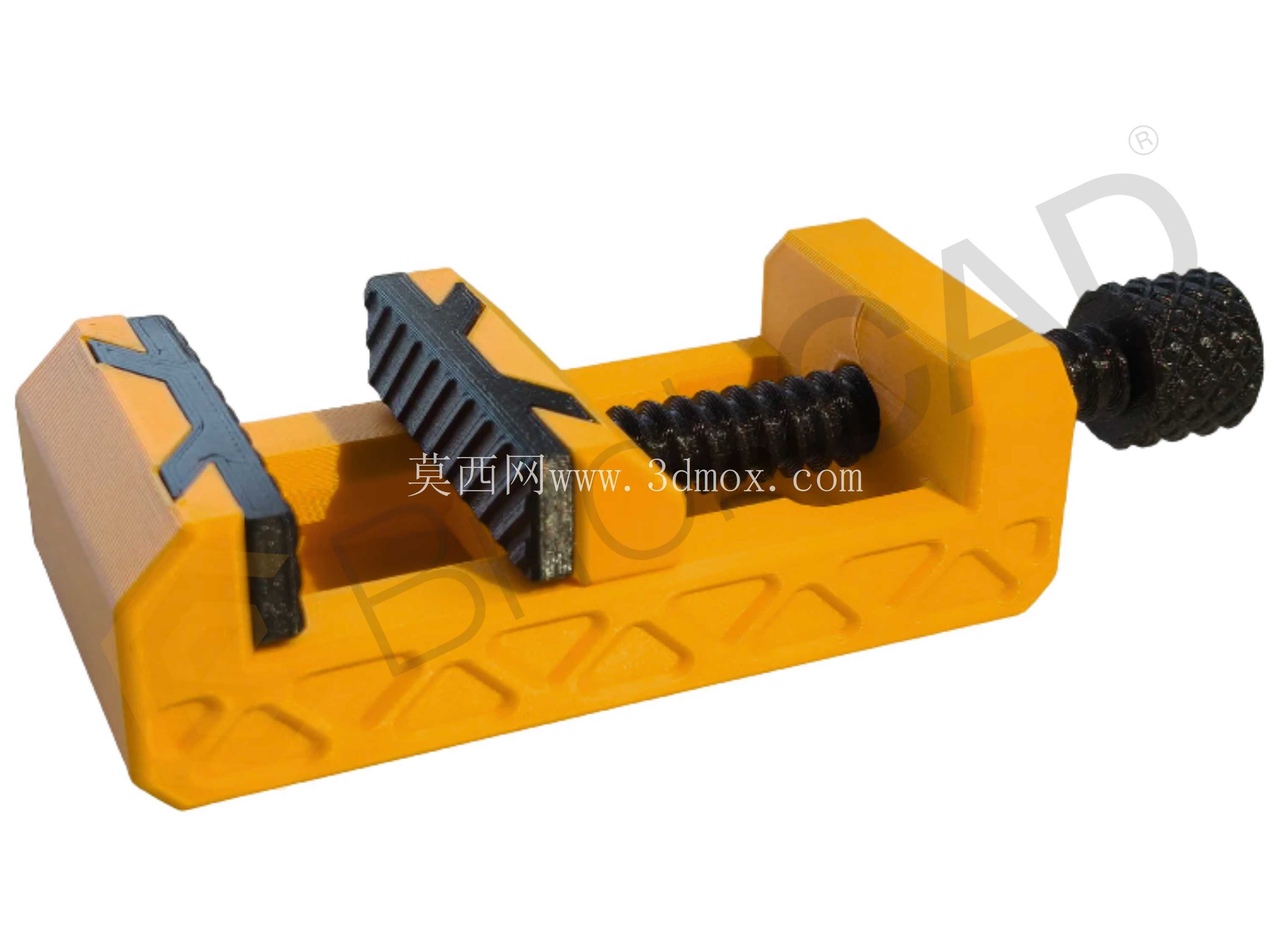 微型虎钳 – 3D 可打印 CAD 模型 | 适用于微型夹紧应用的 SolidWorks 设计