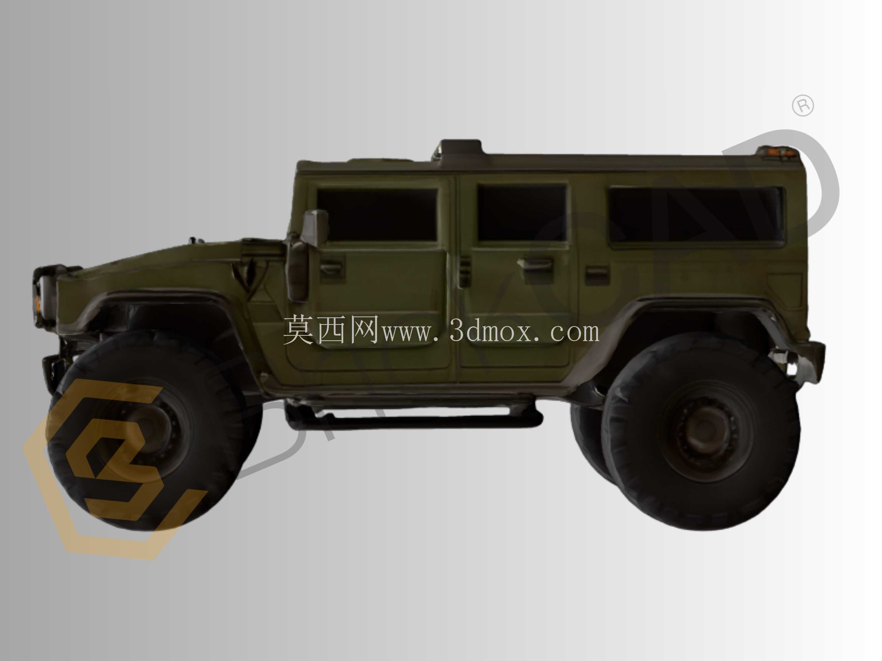 悍马 H1 汽车 – 3D 可打印 CAD 模型 | SolidWorks 车辆设计