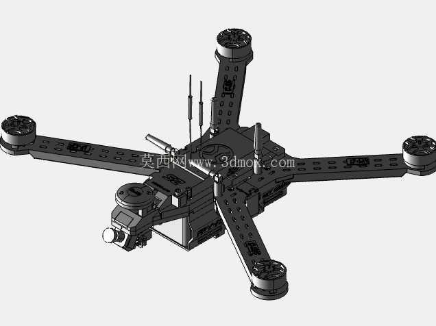 UAS115 SKY SHARK - 3D 打印 500 毫米重载多旋翼