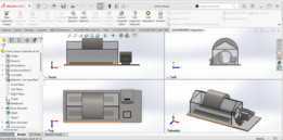 温室原型模型 - SolidWorks Design