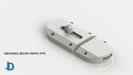 Latch Slot Lock PVC / Kunci Slot Grendel PVC