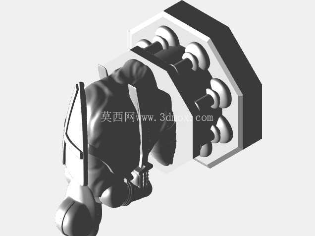 带有巫师棋子的 Gridfinity 棋盘
