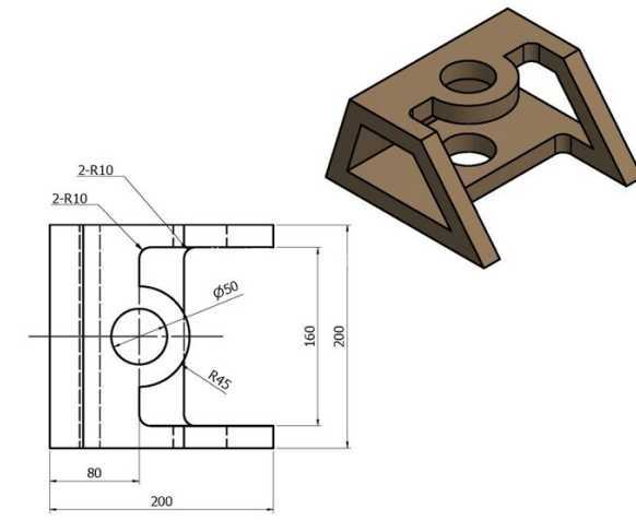 由 SOLIDWORKS 加固的机械支撑支架