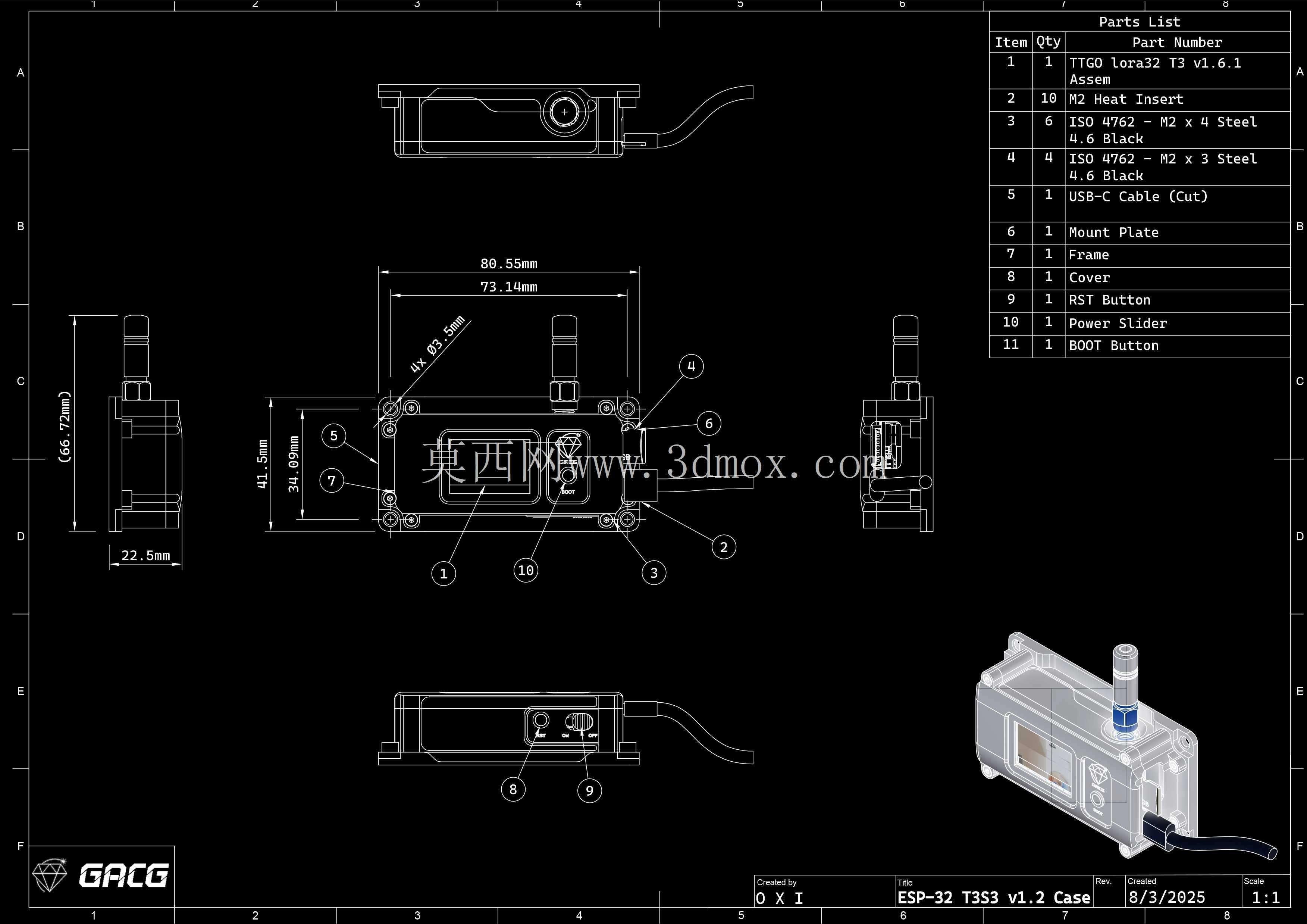 ESP-32 T3S3 V1.2 案例