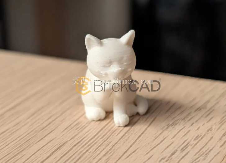 迷你猫 – 3D 可打印 CAD 模型 | SolidWorks Figurine 系列设计