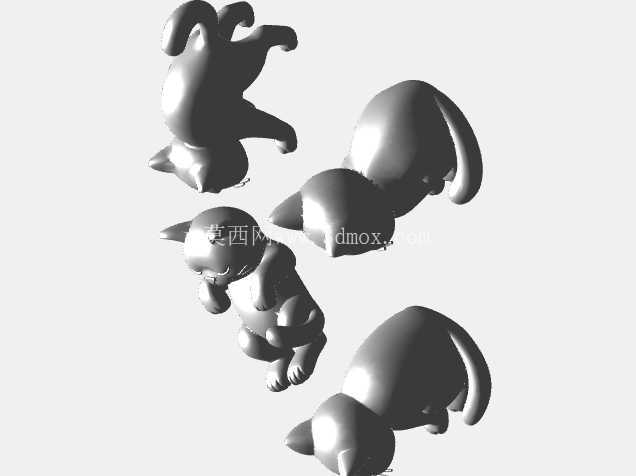 迷你猫 – 3D 可打印 CAD 模型 | SolidWorks Figurine 系列设计