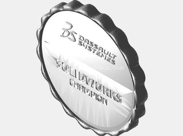 Solidworks 3D 打印冠军证书_by DR. 帕克X