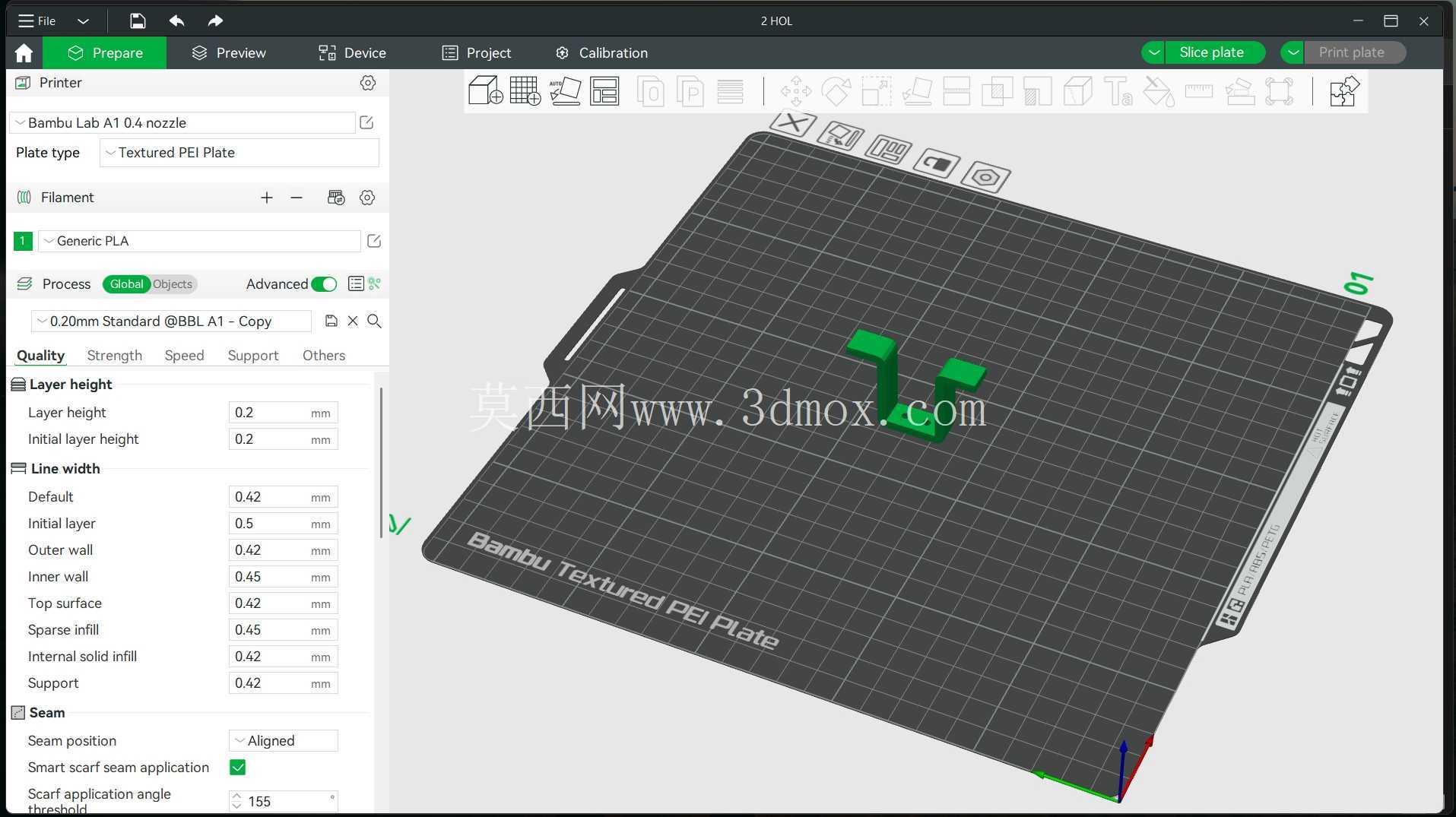 Fusion3_F410_3D_Printer_Extruder_Bracket