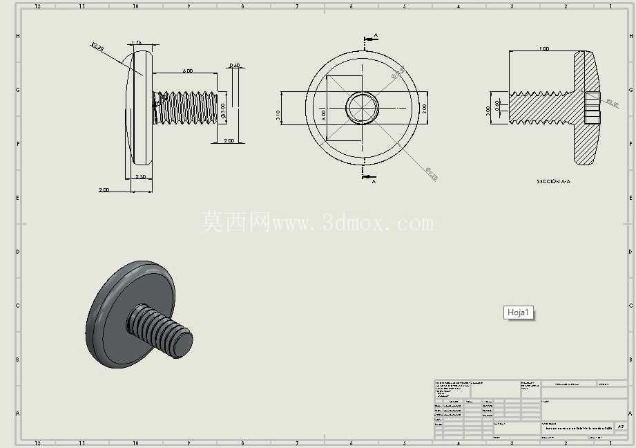 SolidWorks ��˹�����ܣ�tornillo M3x0,5