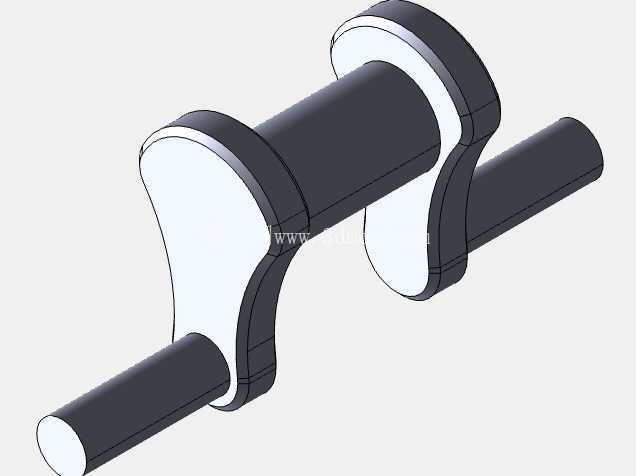 具有增强几何特征的 AISI 1020 CAD 组件