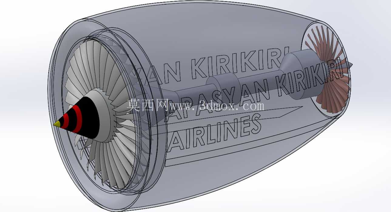 喷气发动机| SOLIDWORKS 2024