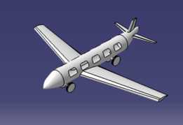 CATIA V5 中飞机的表面建模 - 生成形状设计 ??