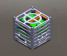 立方体卫星3D模型