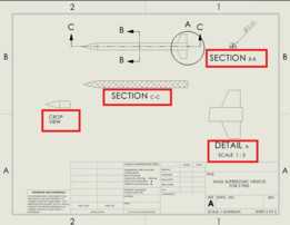 WBL 项目:使用 SolidWorks 创建具有 2 个翅片的 NASA 超音速飞行器的工程图!