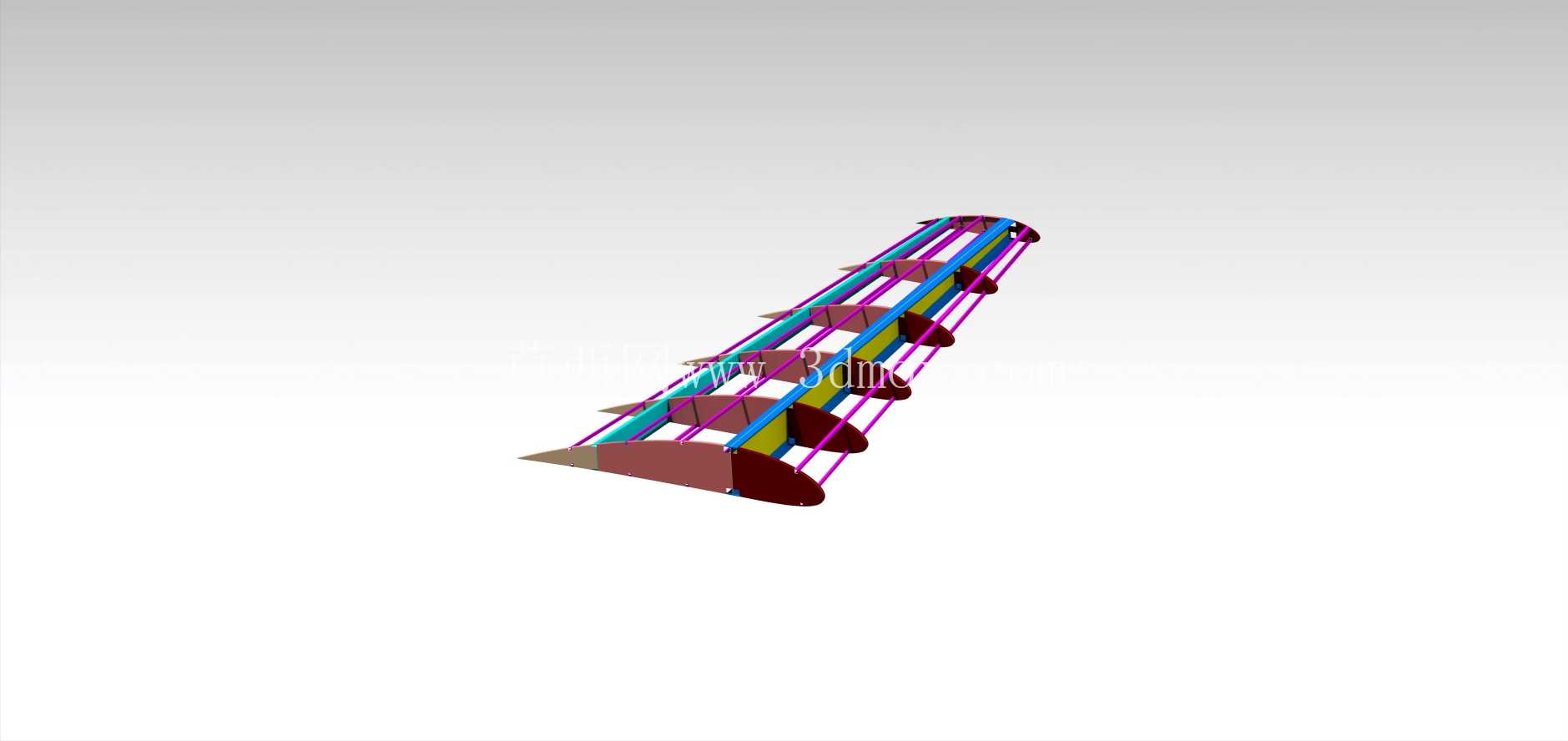 后掠式喷气机翼 | CATIA V5 模型