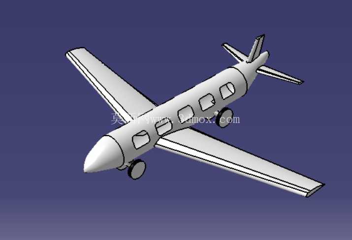 CATIA V5 中飞机的表面建模 - 生成形状设计 ??