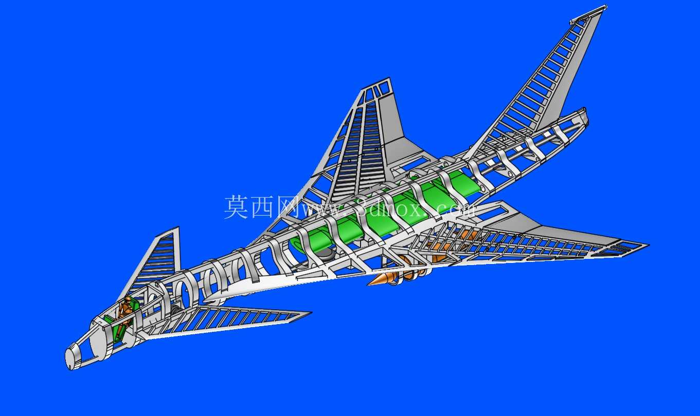 格鲁曼先进战术战斗机(ATF)概念实体总成。 模型(解释)(添加了 FreeCAD 版本)
