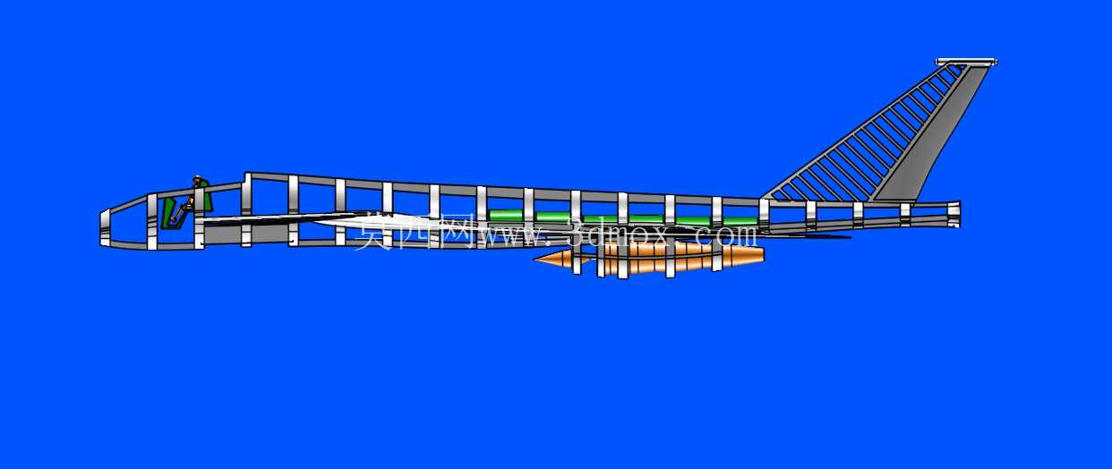 格鲁曼先进战术战斗机(ATF)概念实体总成。 模型(解释)(添加了 FreeCAD 版本)