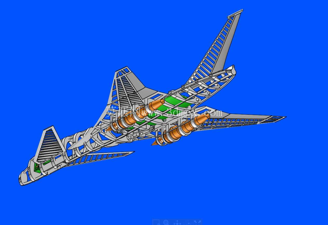 格鲁曼先进战术战斗机(ATF)概念实体总成。 模型(解释)(添加了 FreeCAD 版本)
